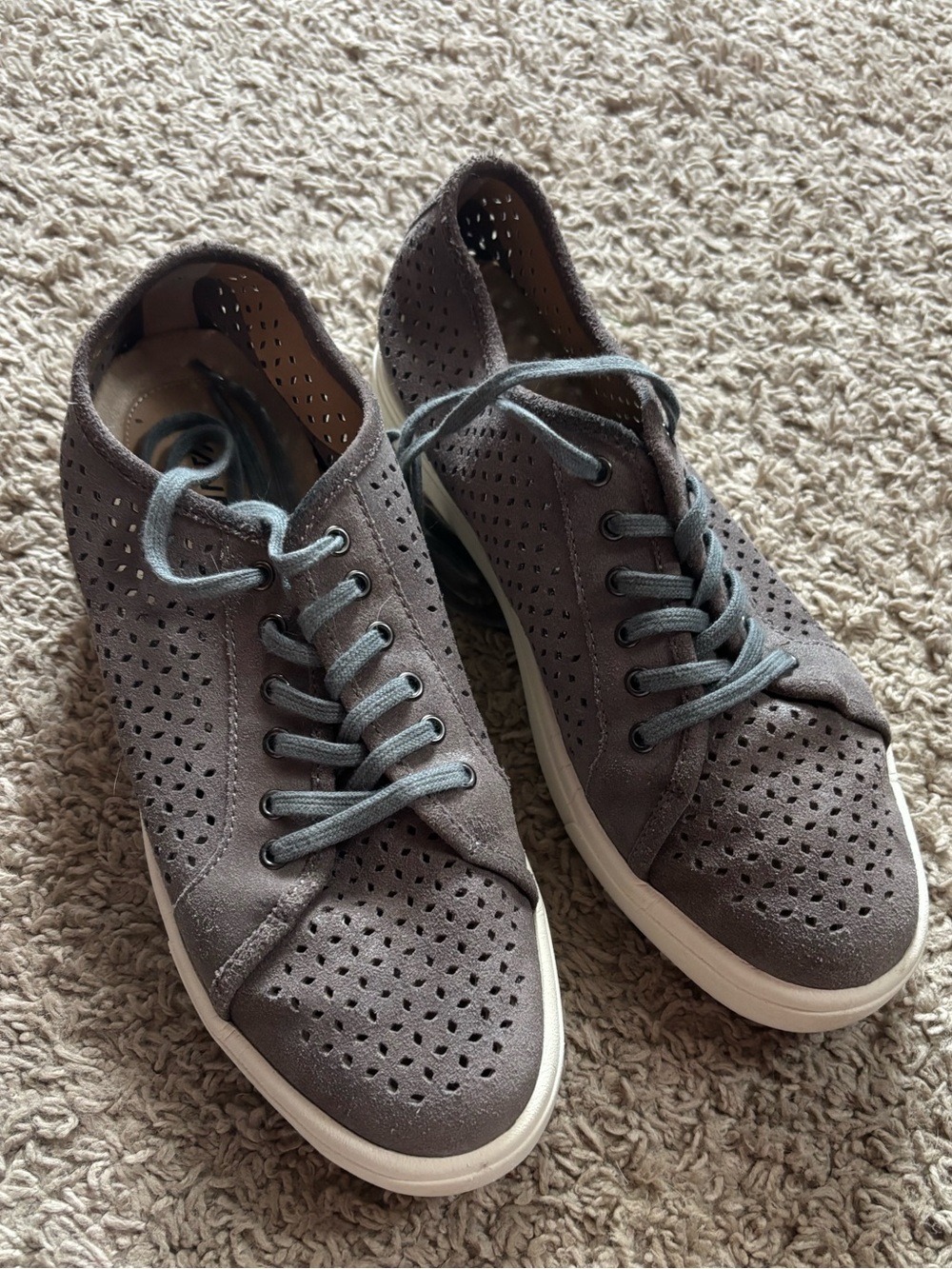 Vaneli Sport Perforated Lace-Up Casual Sneakers